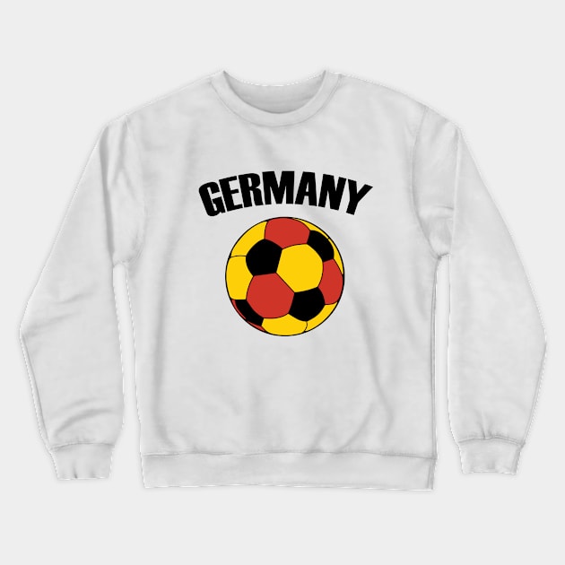 Germany Football - Soccer Ball German Flag Crewneck Sweatshirt by TheInkElephant